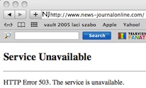 Daytona Beach News-Journal site down / Headline Surfer